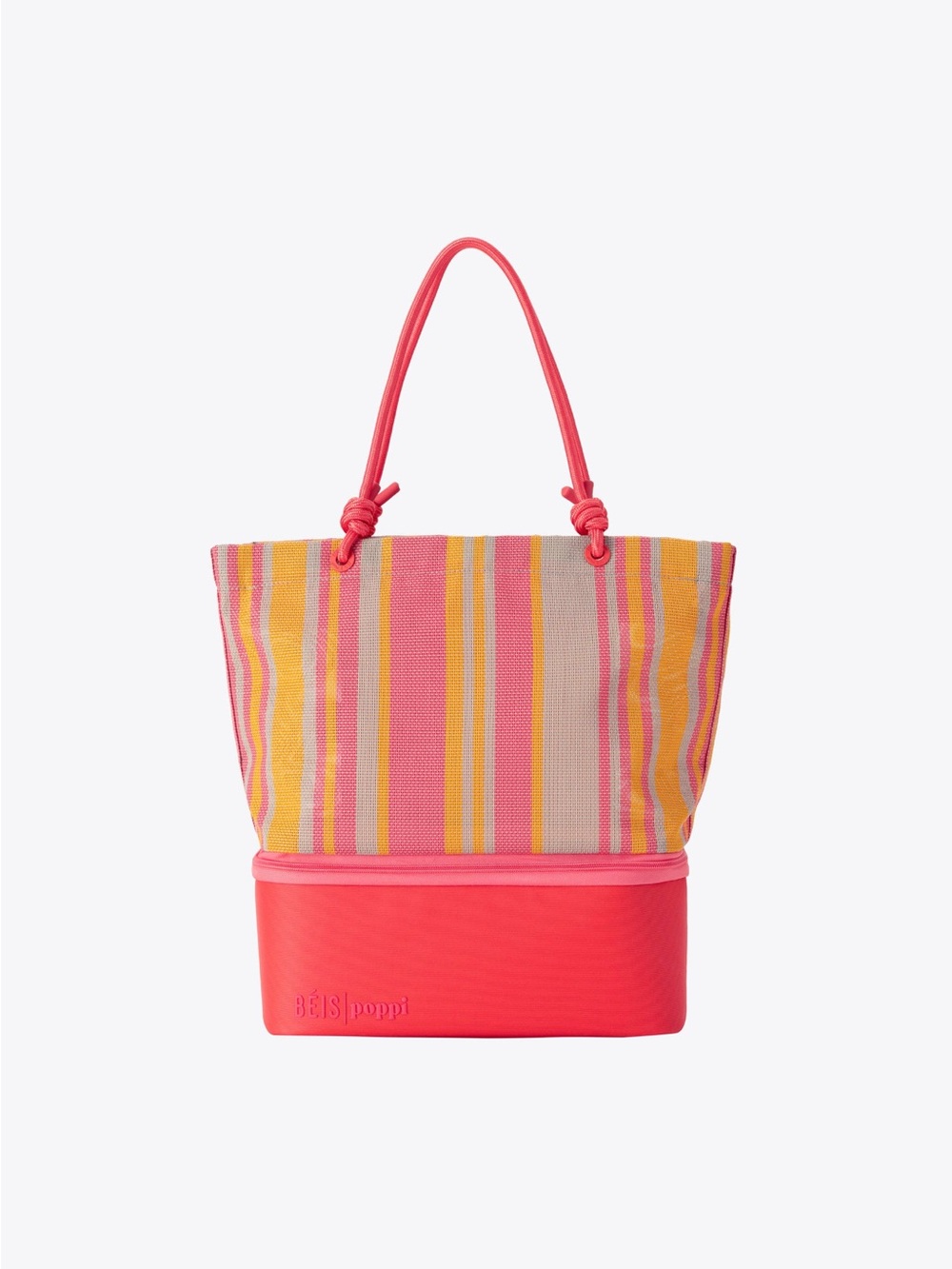 BEIS Poppi Striped Tote with Cooler